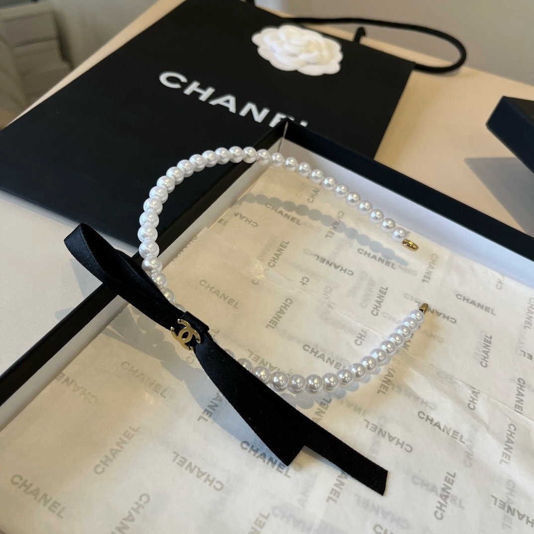 🆕Chanel香奈儿珍珠发箍，官方款