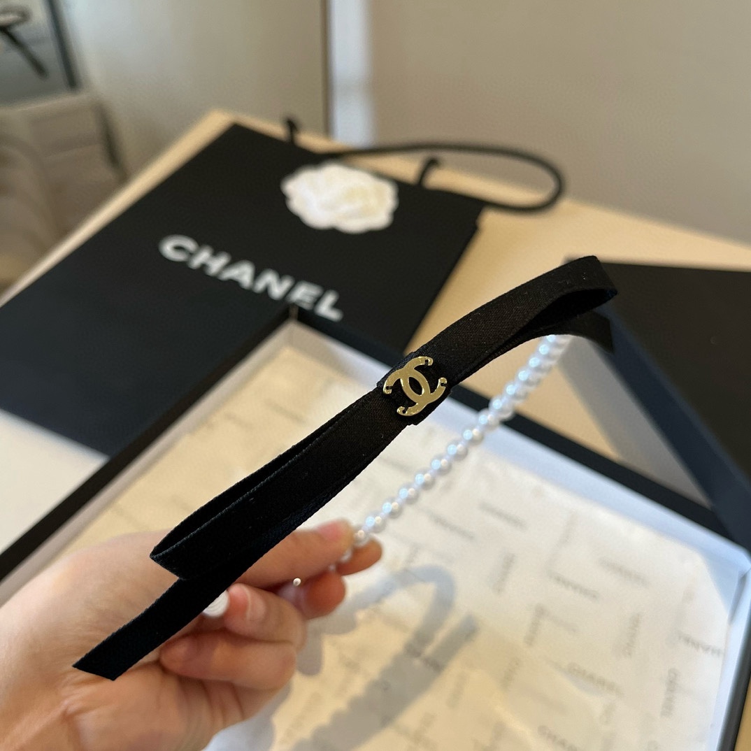 🆕Chanel香奈儿珍珠发箍，官方款