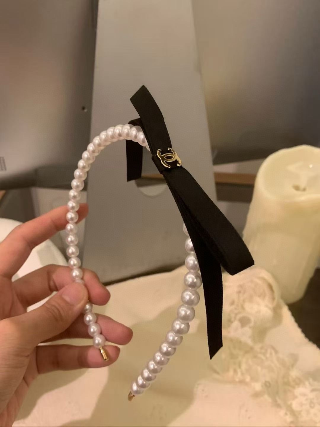 🆕Chanel香奈儿珍珠发箍，官方款