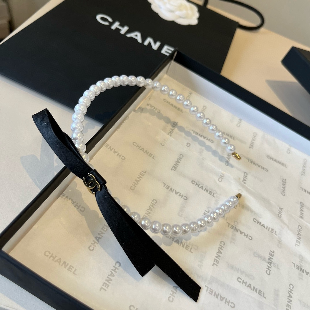 🆕Chanel香奈儿珍珠发箍，官方款