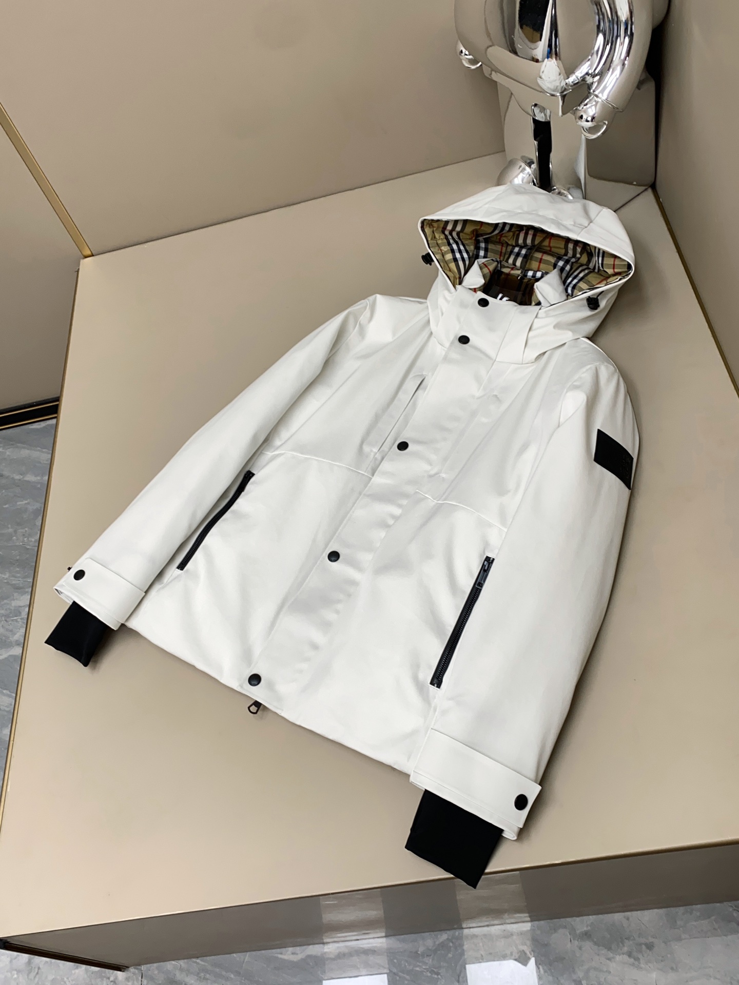 白色设计细节特写镜头