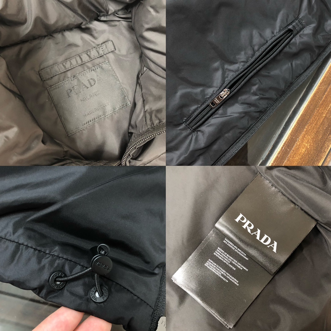 羽绒 PRADA-普拉达 25秋冬经典老牌三角标羽绒马甲背心!经典的铁三角😍每年翻牌必备上身的常青款系列