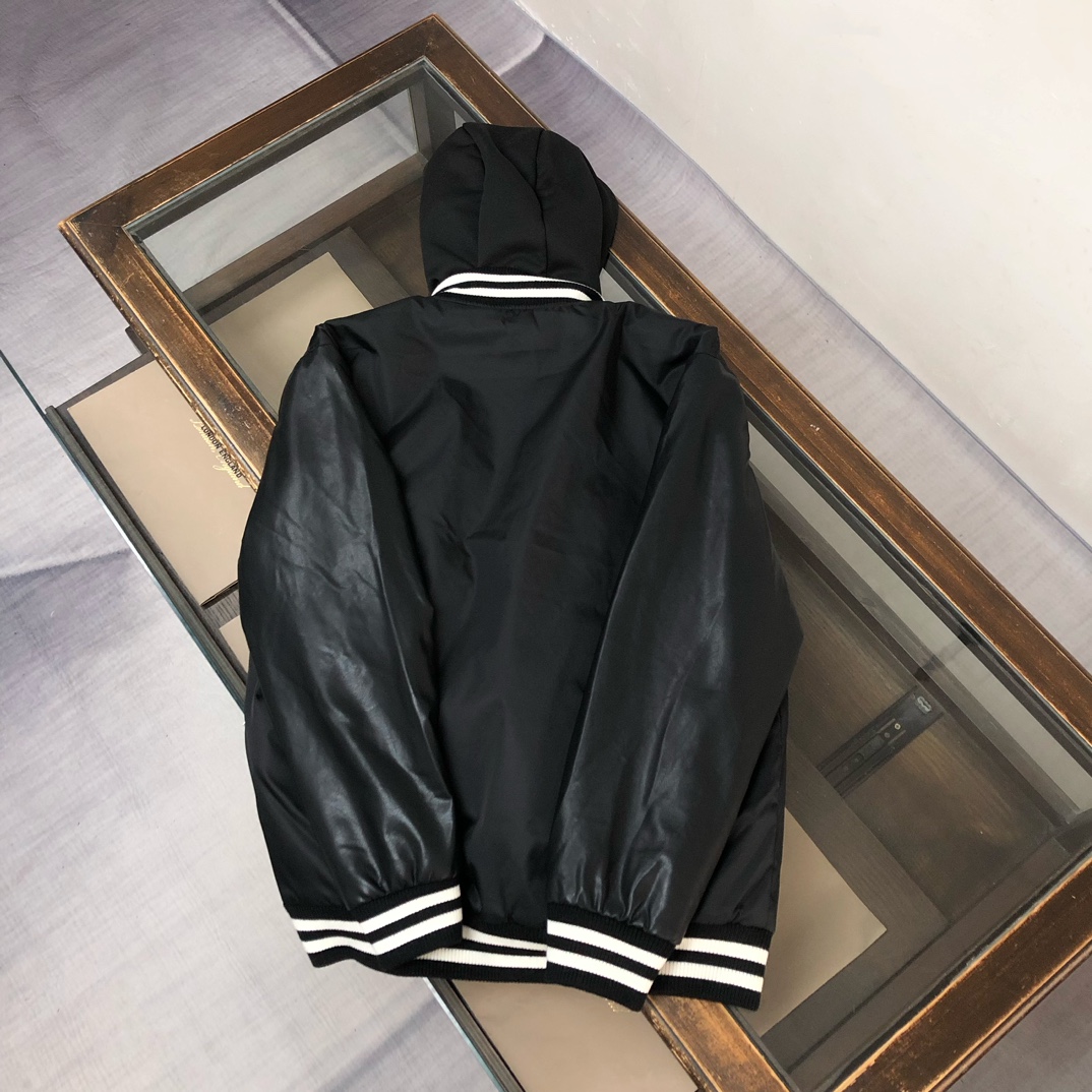 羽绒 🆕🔥 PRADA 普拉达 25秋冬最新款拼皮羽绒服～ 减龄短款棒球领～丨⚠独家yb开发！高版出品！