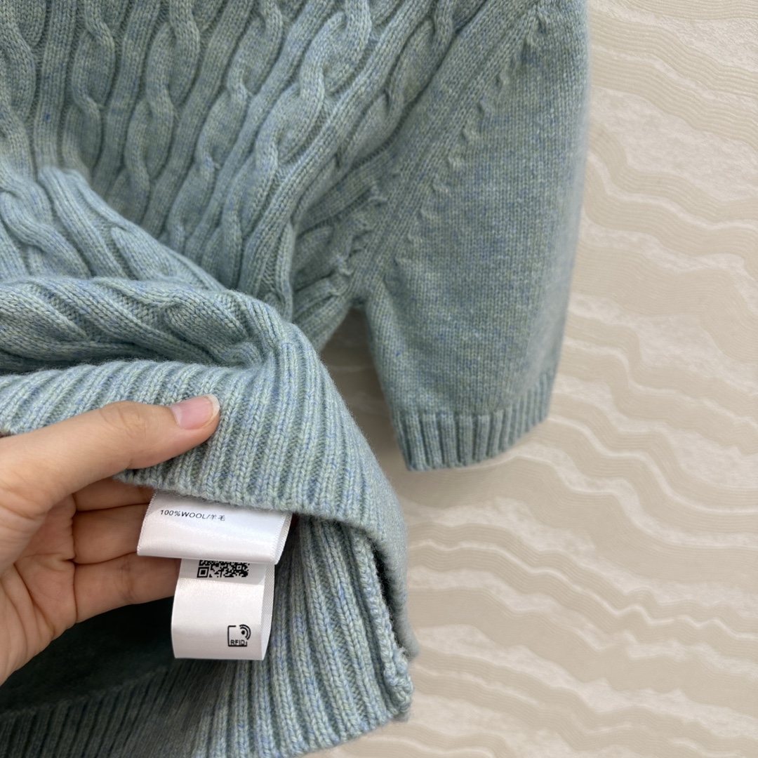 独家首发❤️高端原单品质，lP🆕高智感 老钱风穿搭气质圆领羊毛短袖上衣！品质控必入！100%进口羊毛重磅