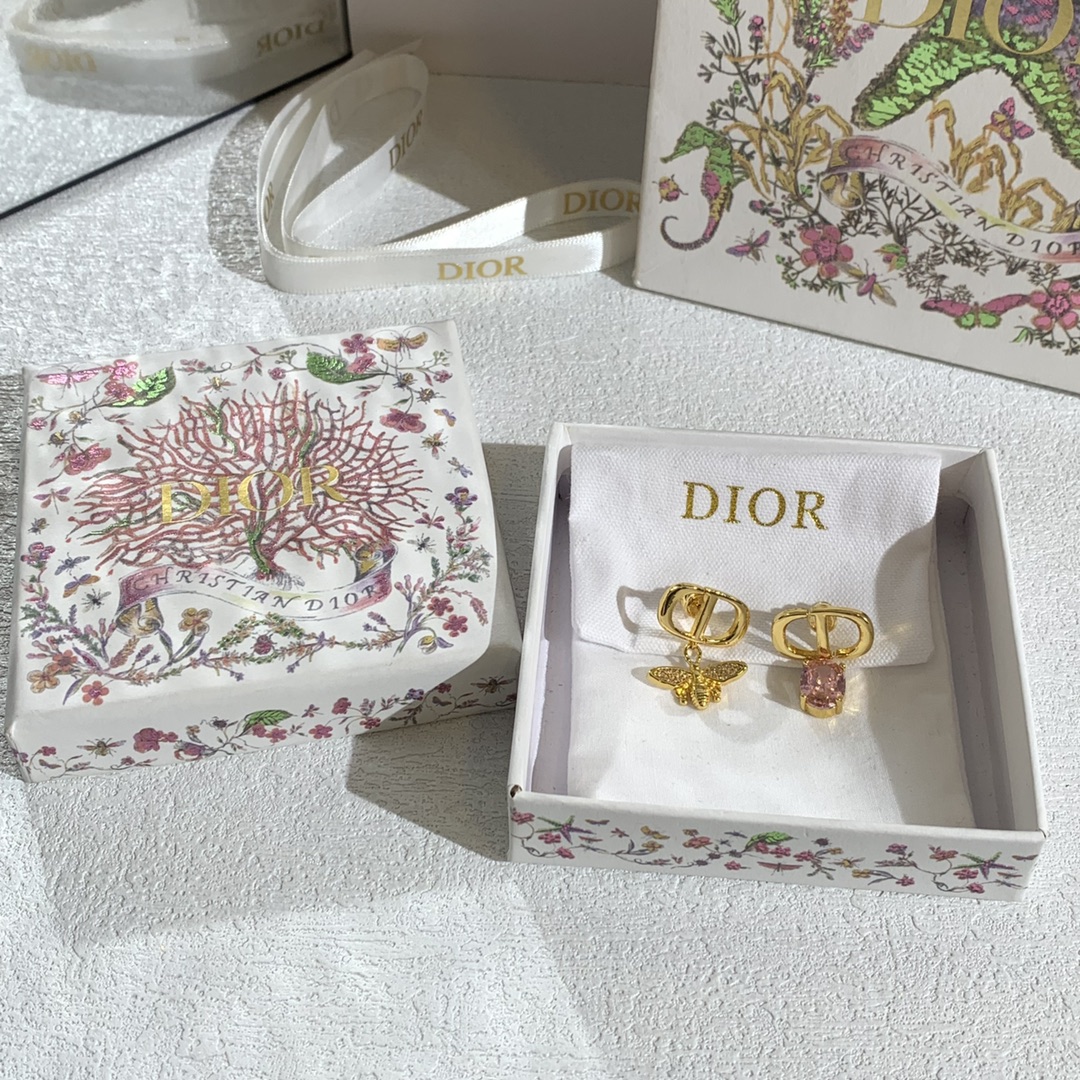 Dior p115dior 迪奥蜜蜂 耳环款式多样 2025早春系列的Tribales耳环