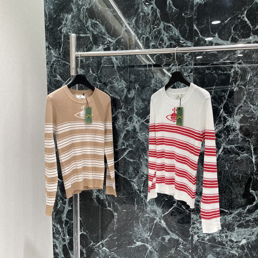 土星 25秋冬新款 撞色条纹针织上衣 简约不简单的西太后土星条纹针织衫看似平平无齐上身真的是太惊艳了很清