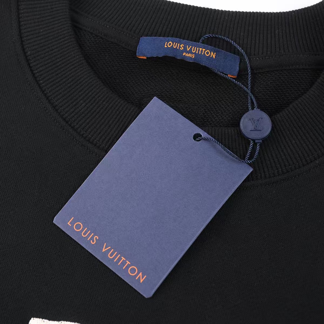路易威登/Louis Vuitton 秋冬新款 Nigo联名垂钓刺绣圆领卫衣 路易威登/Louis Vuitton 秋冬新款 Nigo联名垂钓刺绣圆领卫衣