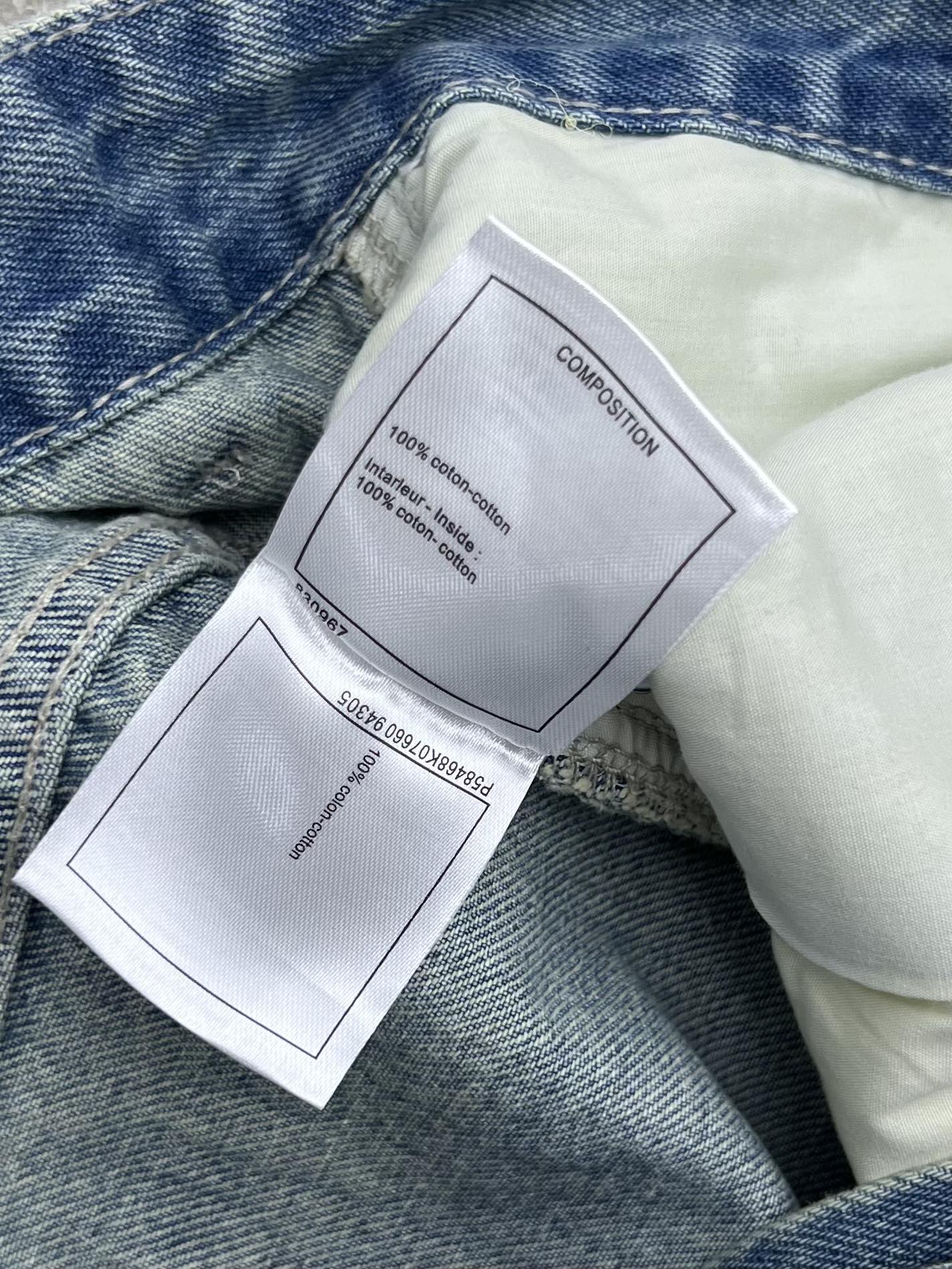 Chane*小狗刺绣直筒牛仔裤25B新款立体小狗刺绣减龄又俏皮宽松版型修饰腿型不挑人 轻松打造独特个性造