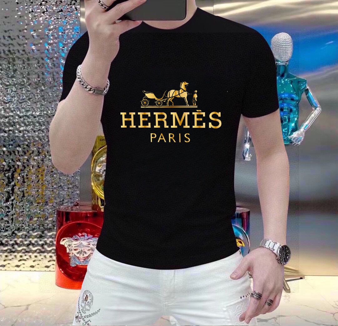 Hermès 品牌【HERMES 爱马仕】(胖子福音) 男士休闲短袖T恤 2025春夏新品