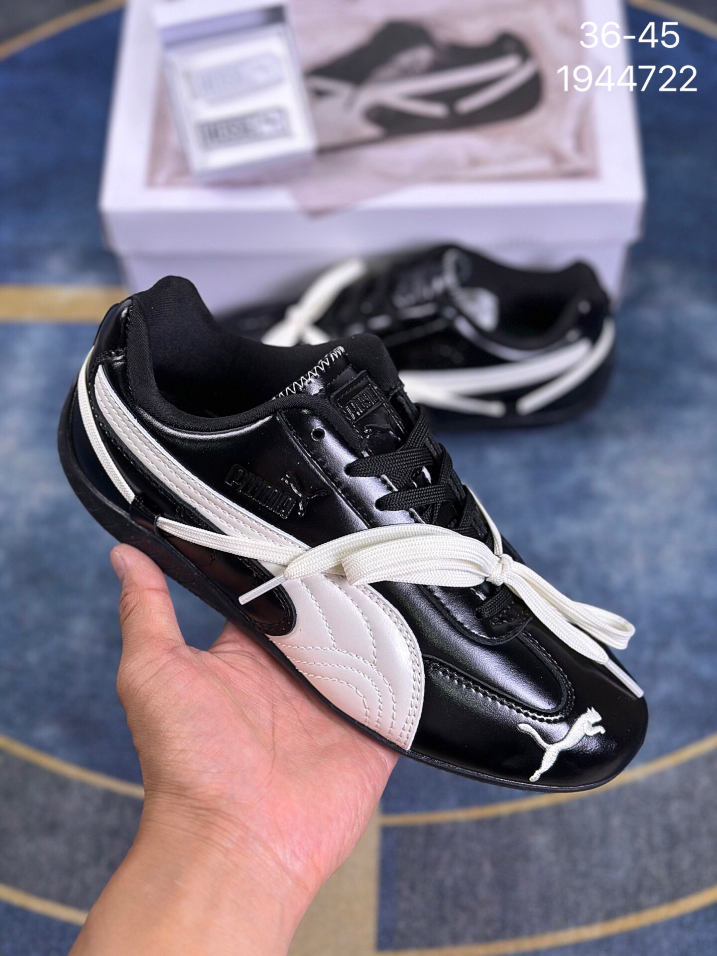 Rosé x PUMA彪马 Speedcat 系列 情侣 薄底赛车德训双鞋带 货号:404391-01 编码:1944722