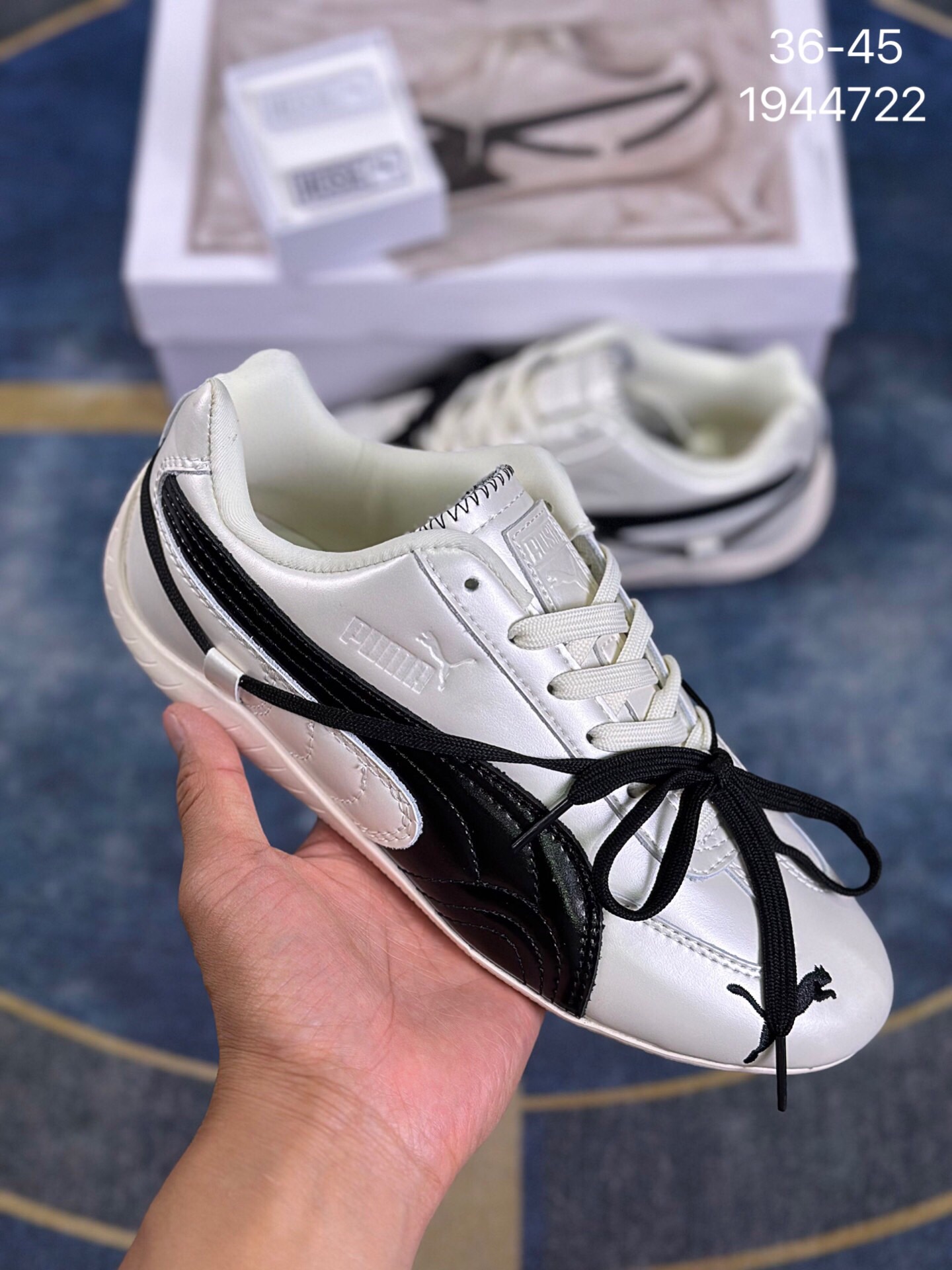 Rosé x PUMA彪马 Speedcat 系列 情侣 薄底赛车德训双鞋带 货号:404391-01 编码:1944722