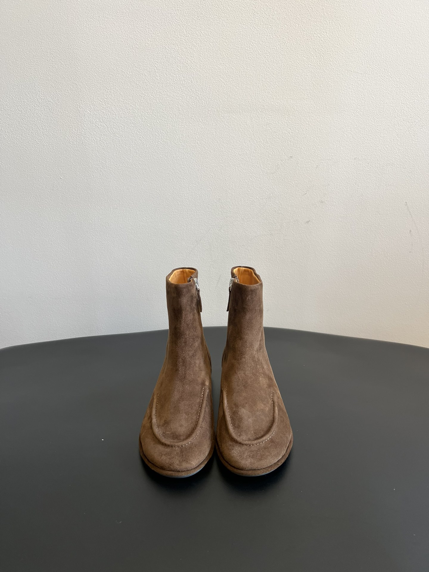 The Row Nouvelle collection automne-hiver Bottines plates rétro en velours élastique importé + semelle en caoutchouc Minimaliste Qualité supérieure
