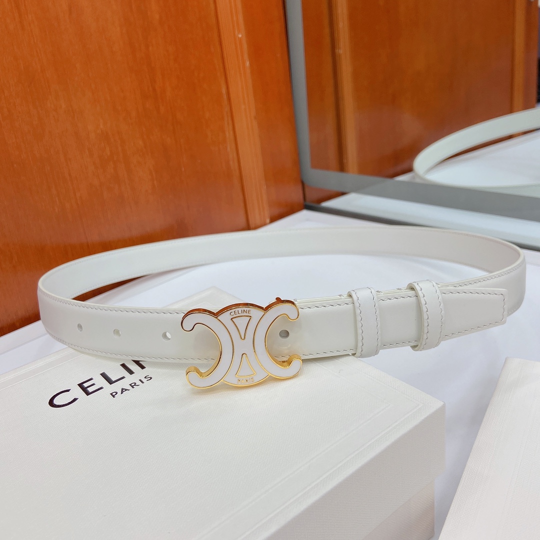 赛琳CELINE✅✅ 头层牛皮革，纯铜金属件，宽度：（2.5厘米）