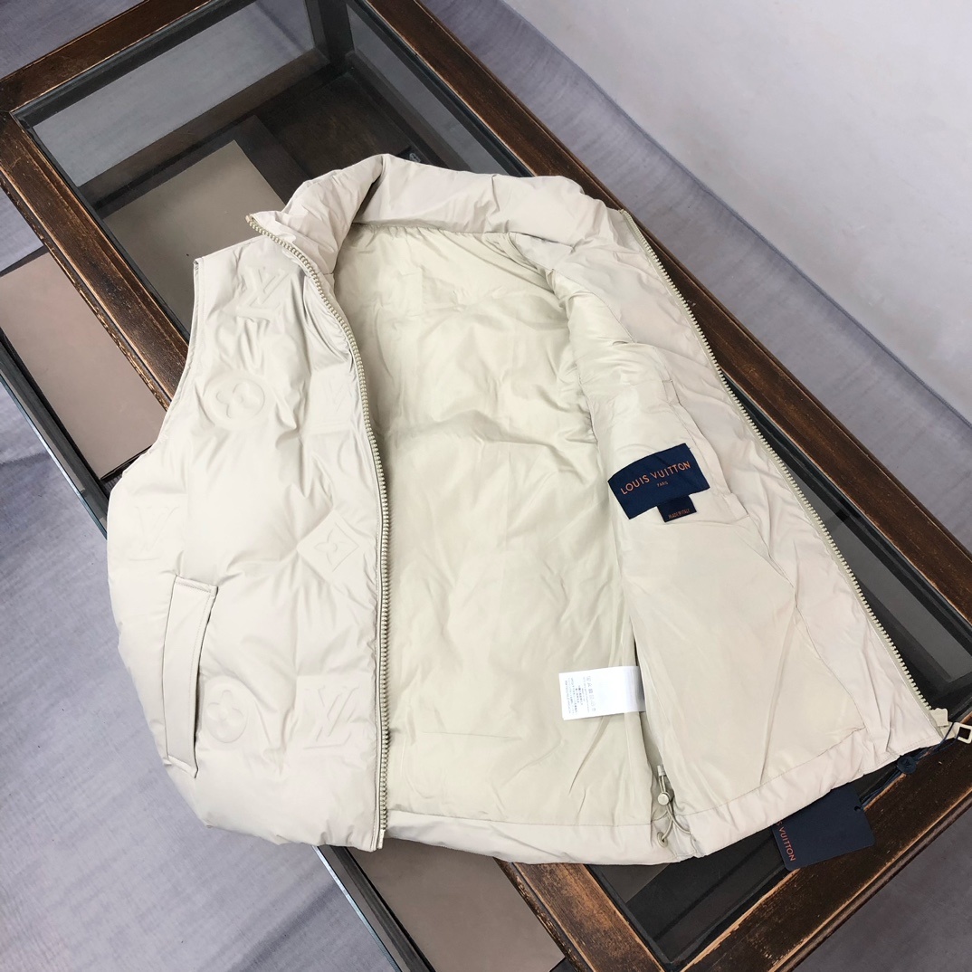 羽绒 🔥Louis vuitton/LV 路易威登 经典耐看的短款羽绒马甲背心体系, 皮革羽绒马甲, 多