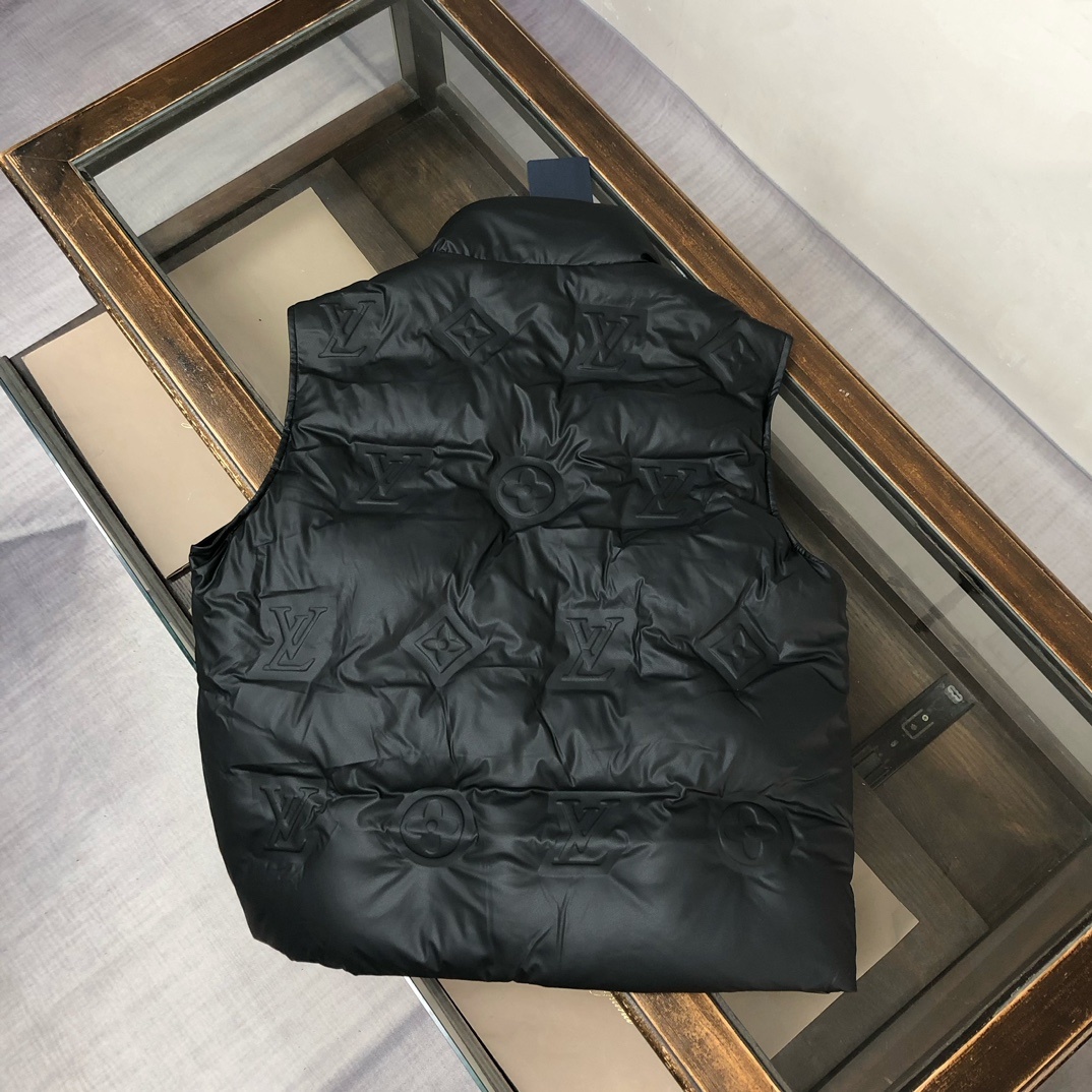羽绒 🔥Louis vuitton/LV 路易威登 经典耐看的短款羽绒马甲背心体系, 皮革羽绒马甲, 多