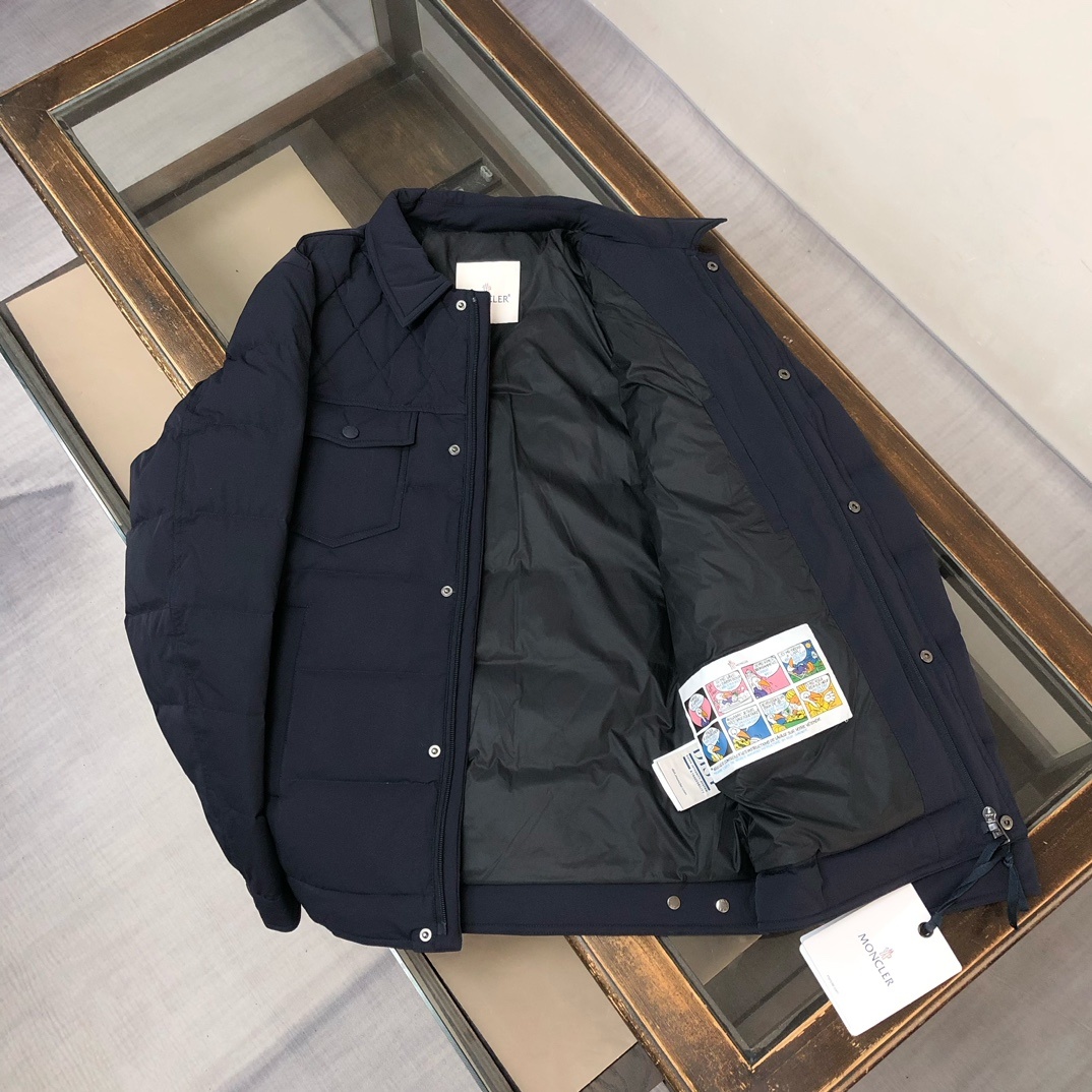 羽绒 🆕新款上架🎬MON*CLER 蒙口 25秋冬最新款男士工装衬衫羽绒服~采用轻盈且具有保护性的考究面