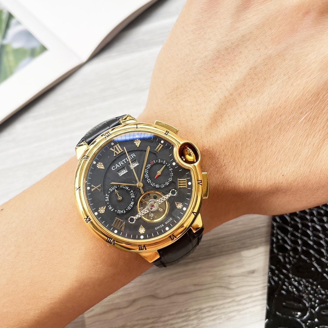 NO:340842,Platinum Steel 30 Blue Balloon Series Shockingly launched [Latest] Cartier Multifunctional Boutique Design [Type] Boutique Men's Watch [Watch Strap] Real Cowhide Strap [Movement] High-end Fully Automatic Mechanical Movement [Mirror] Mineral Strengthened Glass (More High Definition) Elegant Taste, Exotic, Ingenious, Ingenious, Wrist Treasure, Size Diameter 42mm Thickness 12.5mm Hot Sale!  Welcome to reprint!  cartier cowhide19860909白金钢30 蓝气球系列 震撼上市【最新】卡地亚 多功能精品设计【类型】精品男士腕表【表带】真牛皮表带【机芯】高端全自动机械机芯【镜面】矿物质强化玻璃（更高清） 品味高雅 浩瀚大气 匠心独运 腕间瑰宝 尺寸直径42mm厚12.5mm热卖上市！欢迎转载！,,cartier,cowhide,Watch