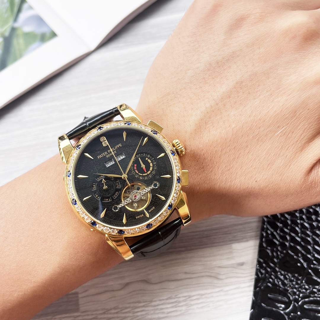 NO:340873,Unified, complex timepiece, luxurious and atmospheric, classic new products, shockingly launched [Latest] Patek Philippe, multi-functional boutique, large flywheel design [Type] boutique men's watch [Watch strap] real cowhide strap [Movement] high-end fully automatic mechanical movement [Mirror] mineral reinforced glass (more high definition) Elegant taste, vast and atmospheric, ingenious, wrist treasure, dimensions, diameters, thicknesses, 12.5mm, and hot sale!  Welcome to reprint!  ,,patek philippe,cowhide19860909统一 复杂时计 奢华大气 经典新品 震撼上市【最新】百达翡丽 多功能精品 大飞轮设计【类型】精品男士腕表【表带】真牛皮表带【机芯】高端全自动机械机芯【镜面】矿物质强化玻璃（更高清） 品味高雅 浩瀚大气 匠心独运 腕间瑰宝 尺寸直径42mm厚12.5mm热卖上市！欢迎转载！,,patek philippe,cowhide,Watch