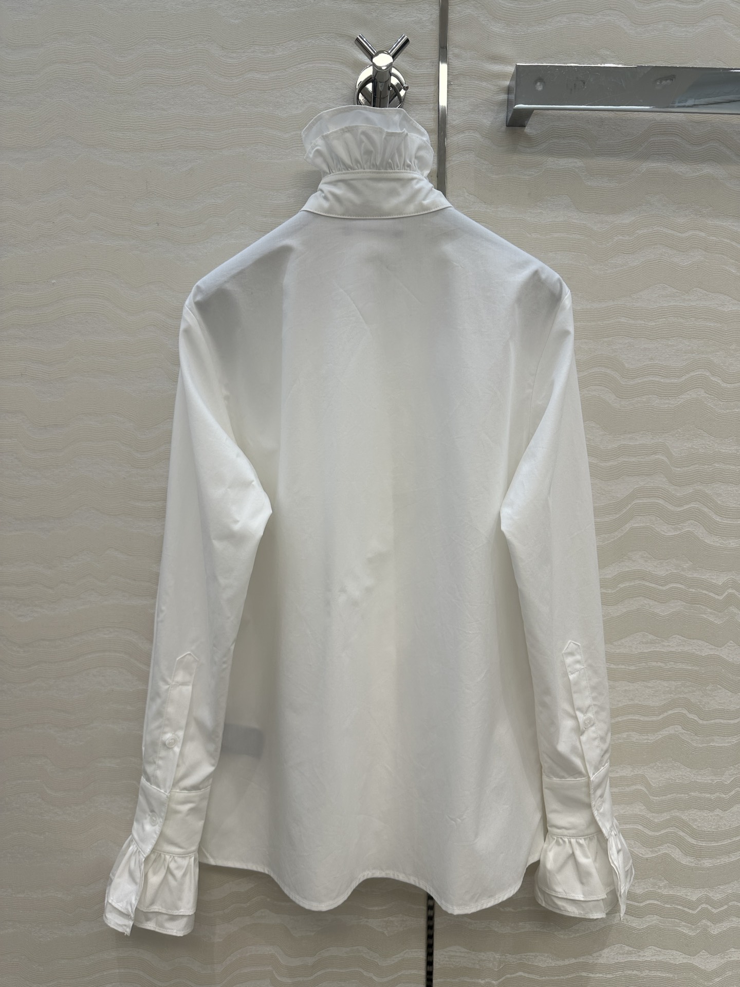 独家首发❤️原单品质，RL紫标高定度假新品长袖衬衫❤️法式宫廷风气质单品，花边立领定位压褶工艺。气质版型