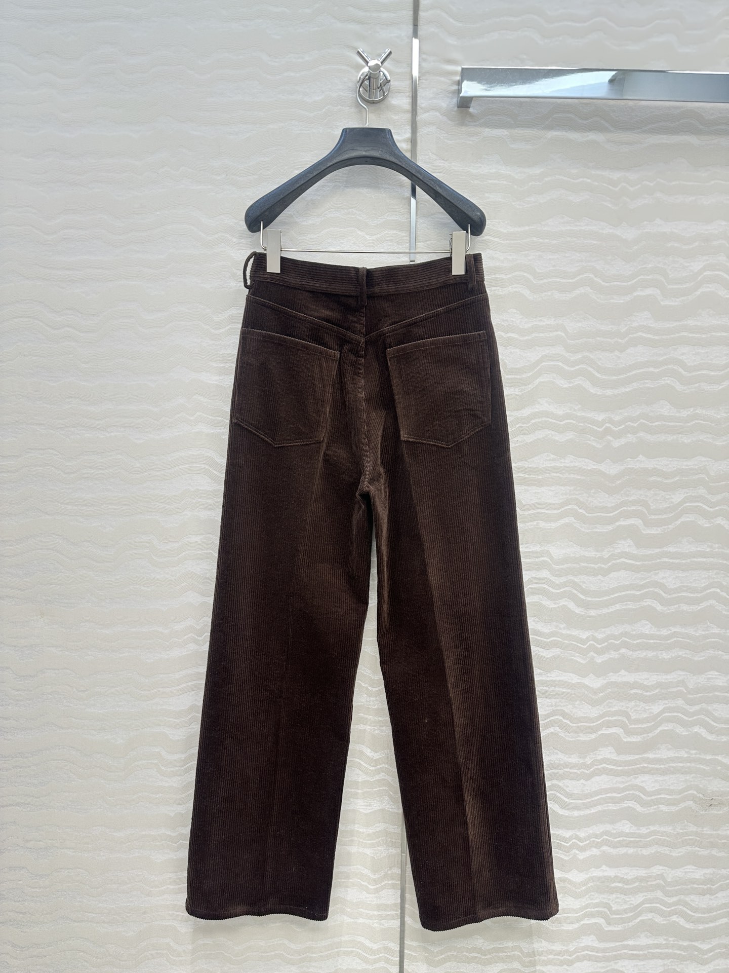 独家首发❤️原单品质，RL浓郁美式风穿搭，定制巧克力棕色灯芯绒直筒裤！减龄学院风气质高级单品。经典中高腰