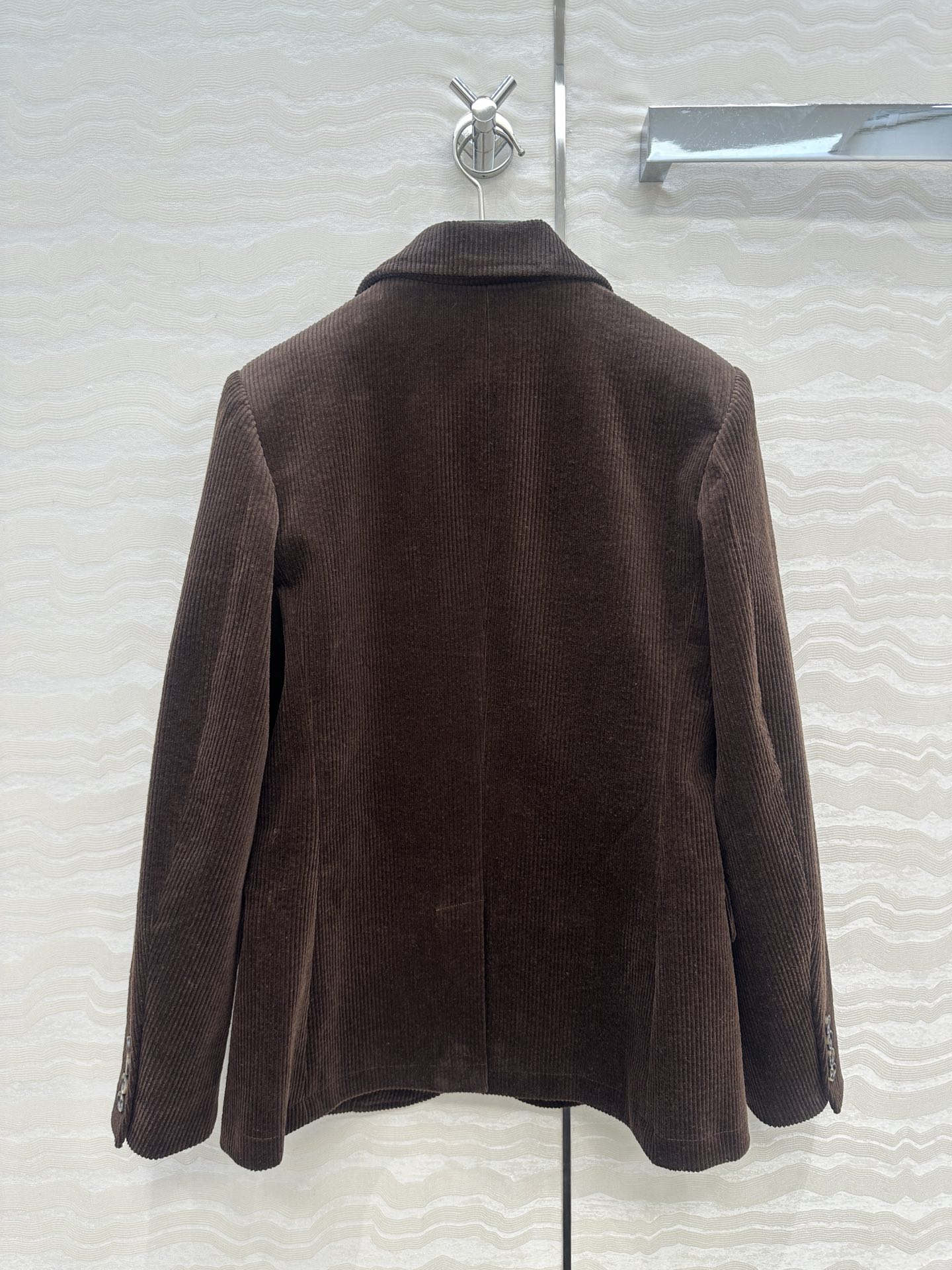 独家首发❤️原单品质，RL浓郁美式风穿搭，定制巧克力棕色灯芯绒西装外套！减龄学院风气质高级单品。经典收腰