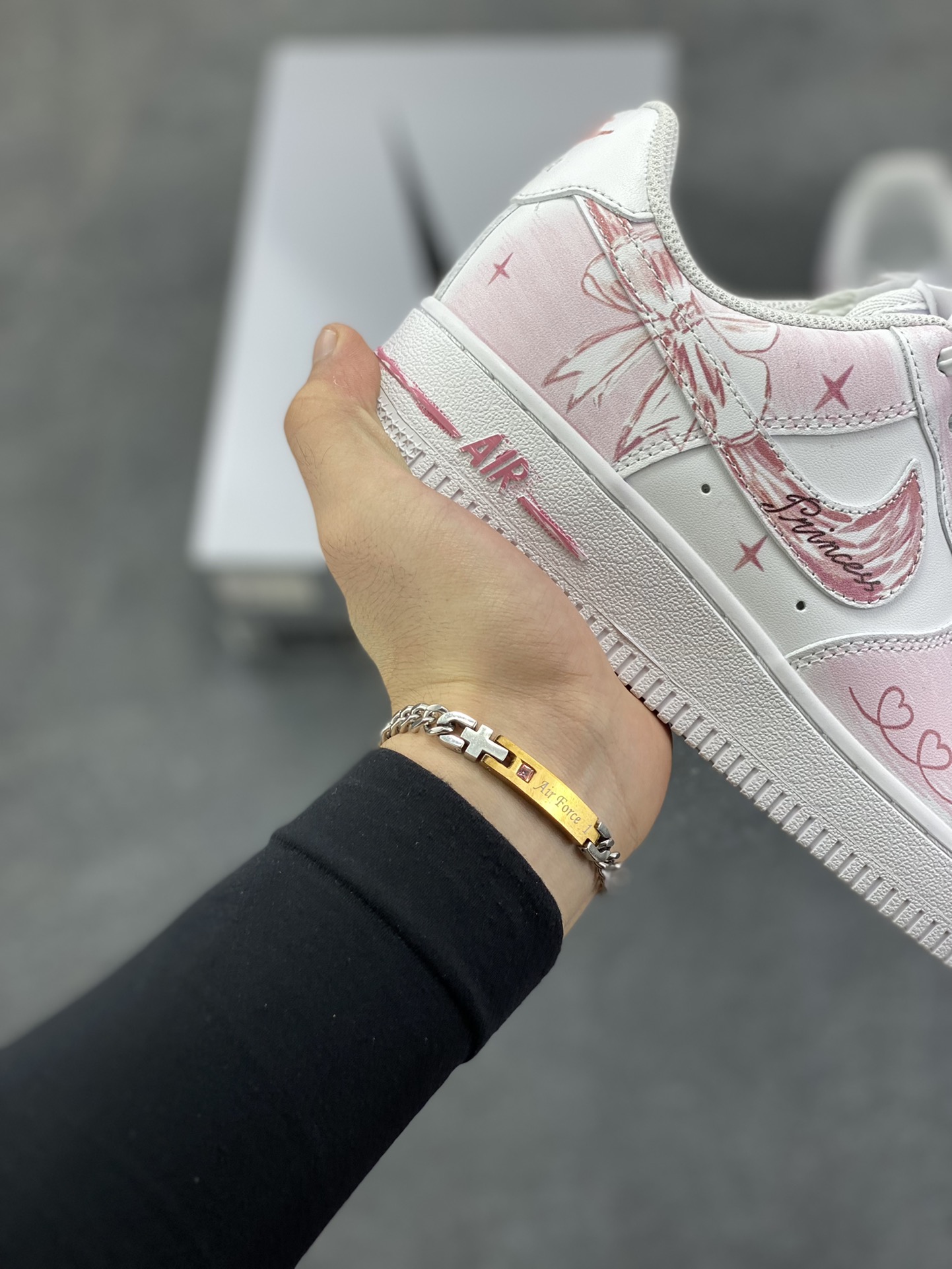 图片[6]-Nike Air Force 1 Low’07 蝴蝶结 空军一号低帮休闲板鞋 定制皮料 定制鞋盒 原楦原纸板 纯正空军版型 内置全掌气垫 货号：ZH0316-116 尺码：36 36.5 37.5 38 38.5 39 40 40.5 41 42 42.5 43 44 44.5 45-选品中心
