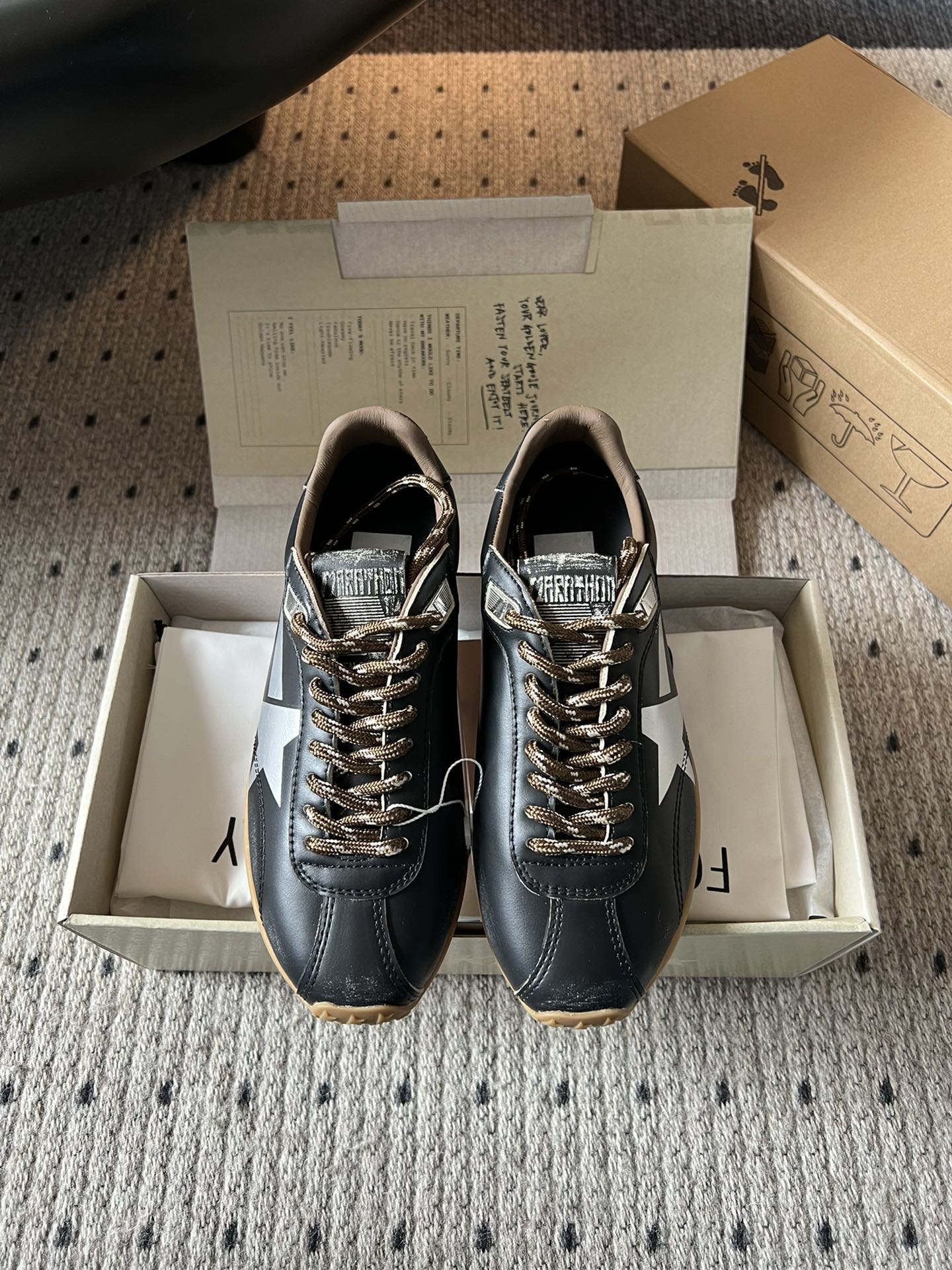 Golden Goose Marathon Leather Sneakers - Lightweight & Breathable 2 i1758353234 310 0