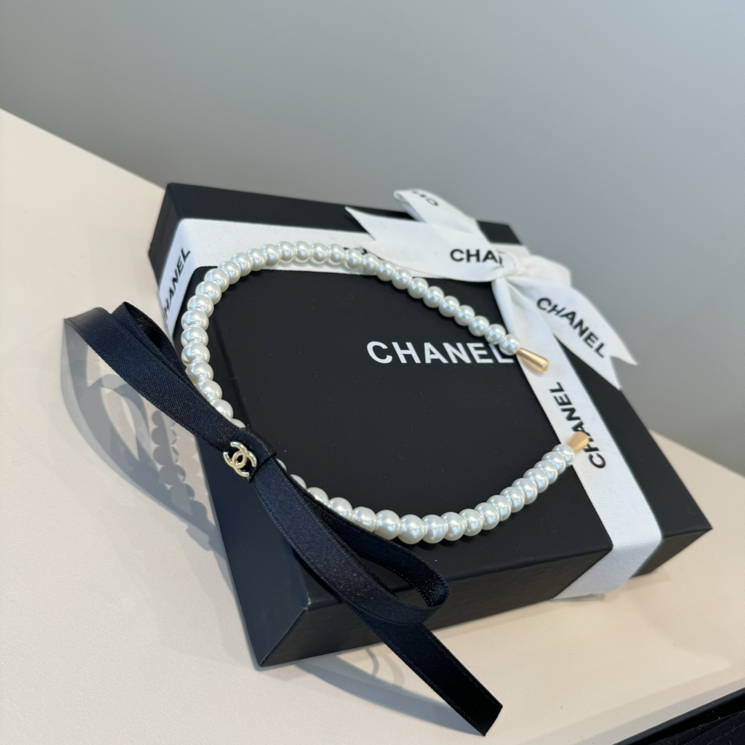 🆕Chanel香奈儿珍珠发箍，官方款