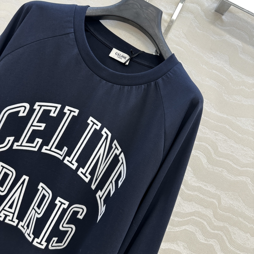 独家首发❤️原单品质CE旋门长袖T恤，轻盈纯棉面料质感柔软舒适，时髦精必备单品解锁所有穿搭！认准我家品质