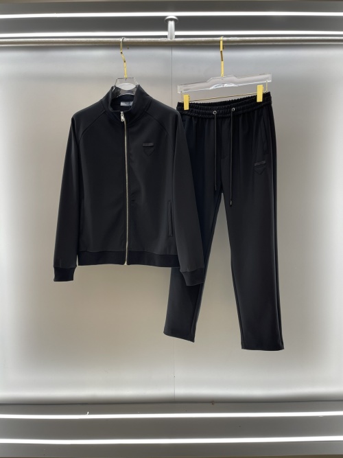 Prada 2025 Latest Cardigan Set Windproof Elastic Cotton - Black, M-3XL 4 Prada 2025 Latest Cardigan Set Windproof Elastic Cotton - Black, M-3XL