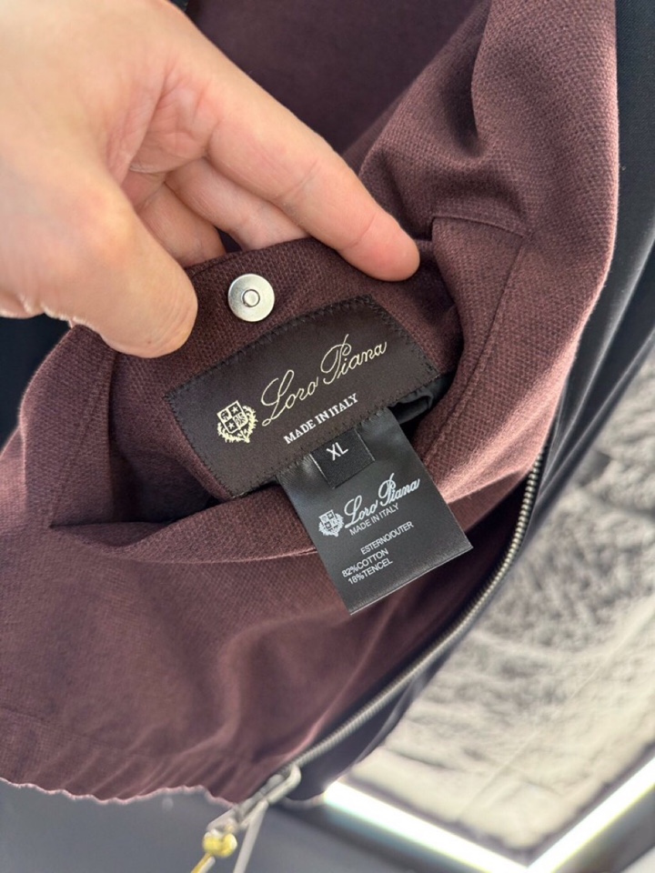 Loro Piana 诺悠翩雅 lP🆕ss 秋冬新品 Bomber Windmate® 男士双面飞行员夹
