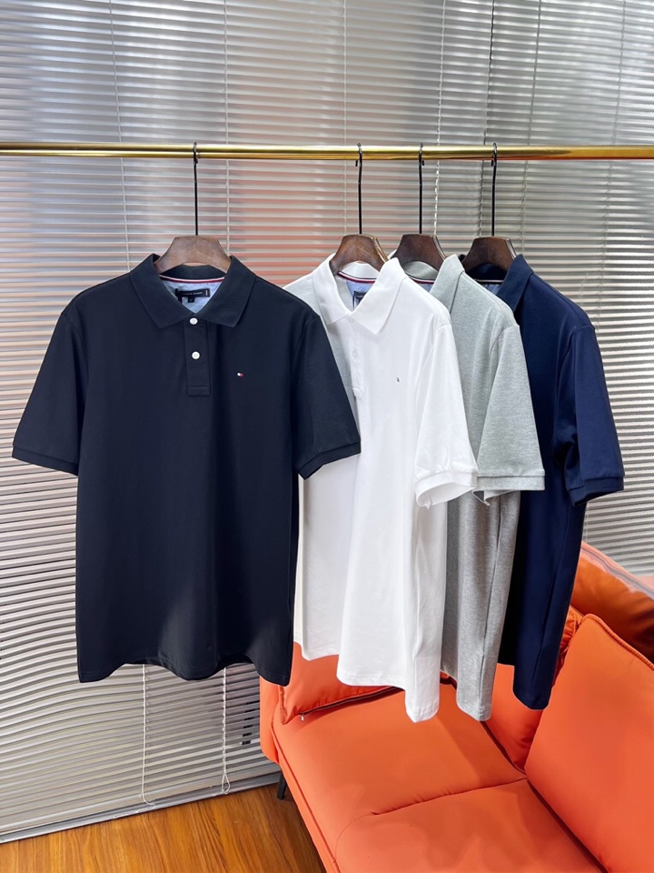 Tommy 25ss春夏新款翻领T恤Polo衫，舒适细腻带来极佳的亲肤感，同时吸湿透气，方便打理。精工螺