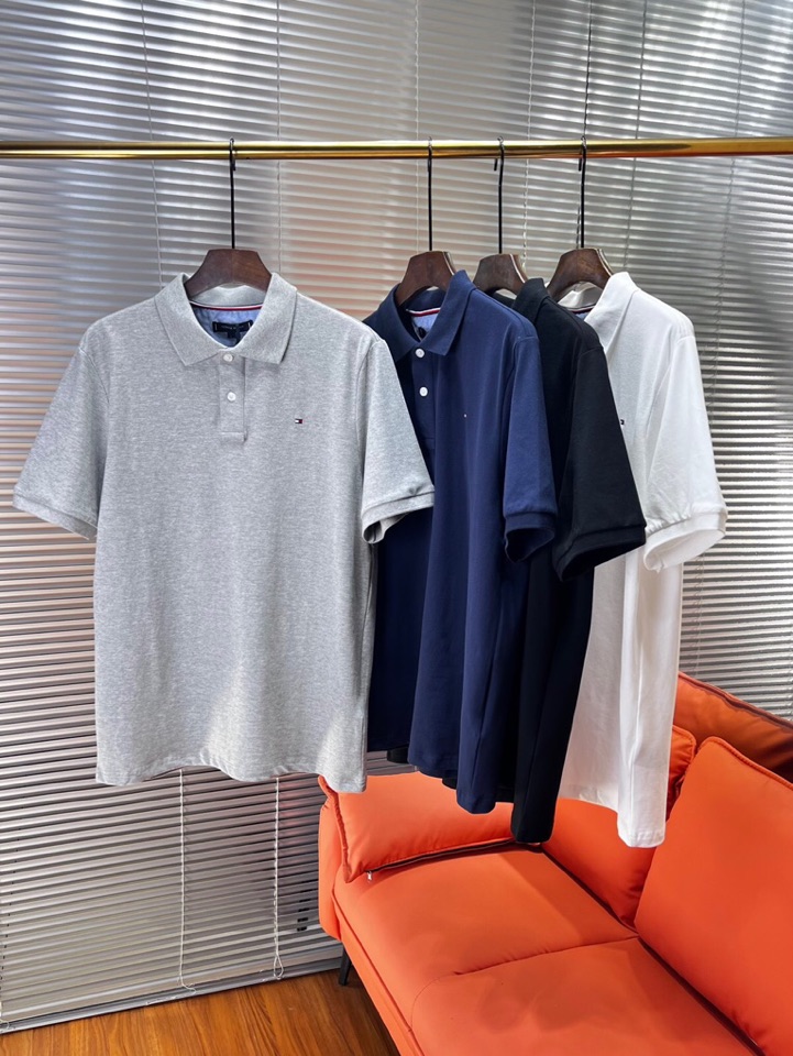 Tommy 25ss春夏新款翻领T恤Polo衫，舒适细腻带来极佳的亲肤感，同时吸湿透气，方便打理。精工螺