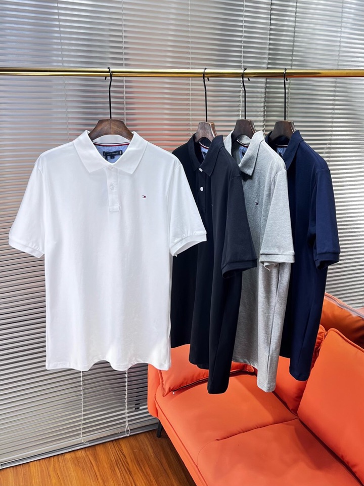 Tommy 25ss春夏新款翻领T恤Polo衫，舒适细腻带来极佳的亲肤感，同时吸湿透气，方便打理。精工螺