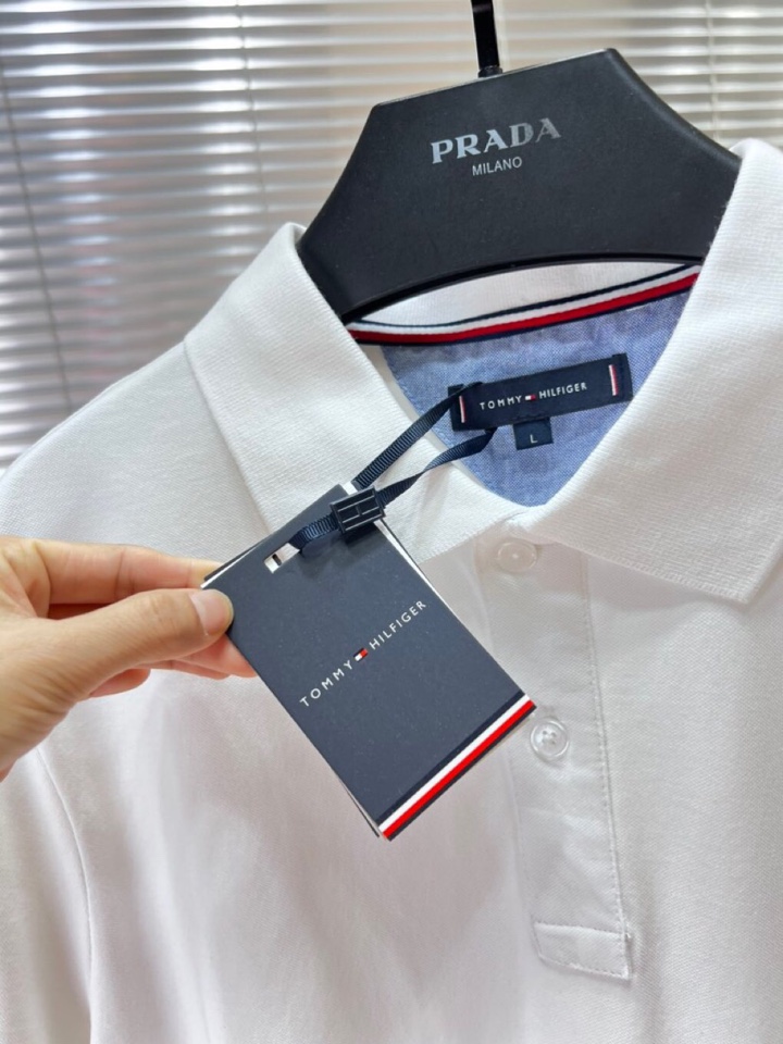 Tommy 25ss春夏新款翻领T恤Polo衫，舒适细腻带来极佳的亲肤感，同时吸湿透气，方便打理。精工螺