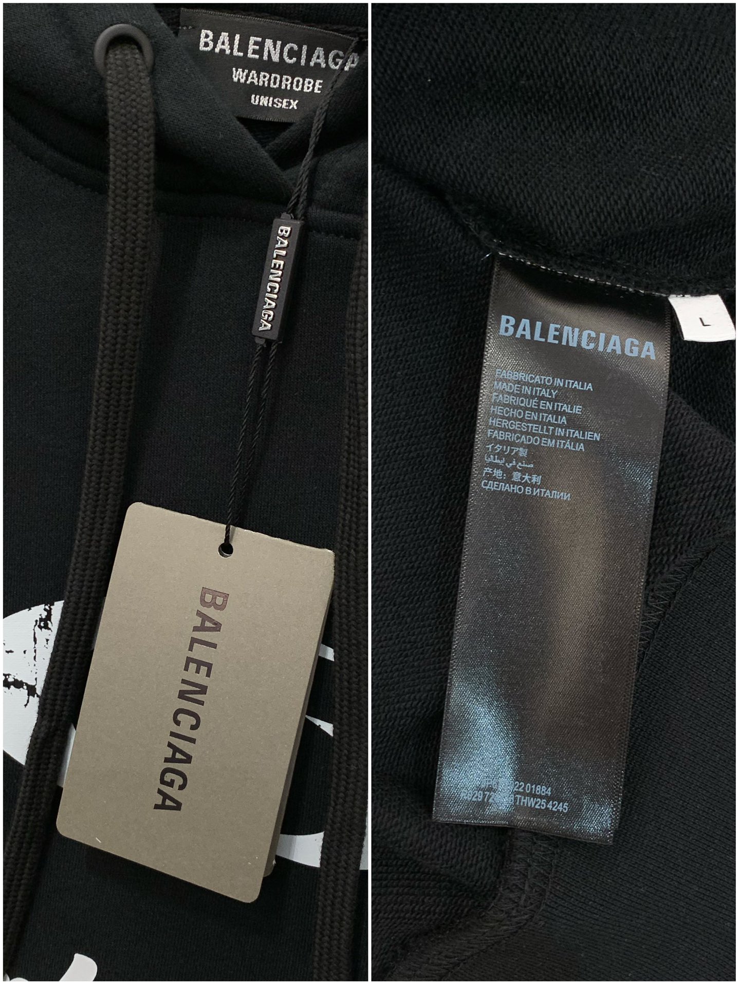 ，Balenciaga 巴黎世家，2025秋季最新款，专柜同步有售，原单狠货，爆款时尚休闲连帽卫衣，进口