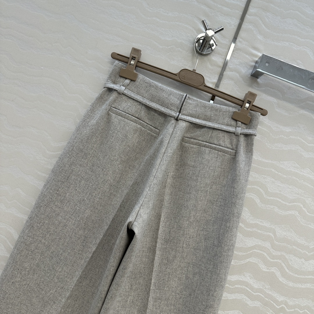 独家首发，高端原单品质❤️Bc行走的高定，长期主义老钱风穿搭，独家定制面料羊绒西裤。进口95羊毛5羊绒面