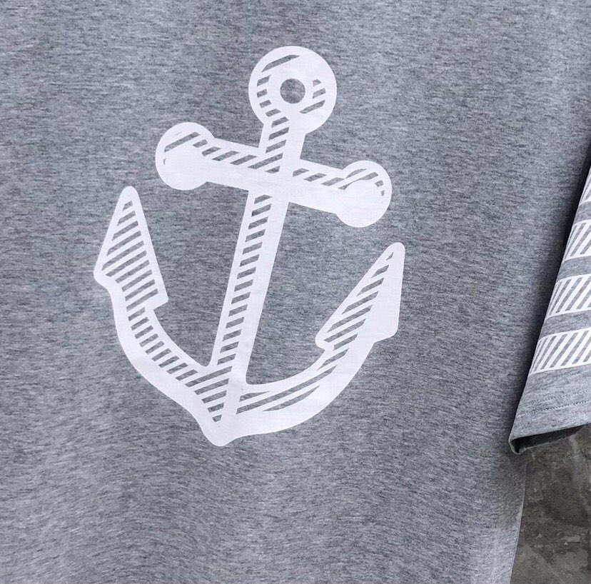 THOM BROWNE 汤姆布朗 TB大船锚圆领短袖T恤 男女同款情侣款短袖圆领T恤\n码数：1～4码 