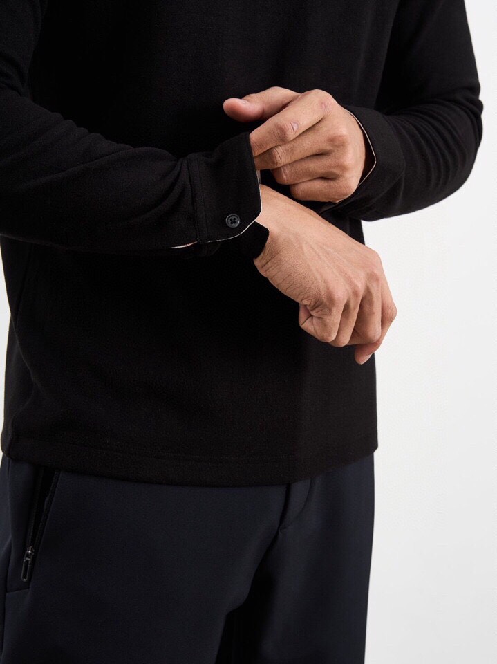 Gucci 古奇2025秋冬海外走秀款<🧸净版堆堆领>。高领长袖T恤，320克重羊毛+德绒混纺，自发热效