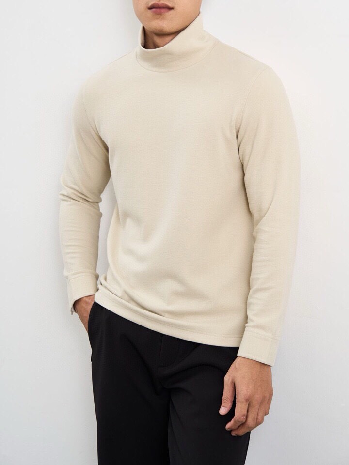 Gucci 古奇2025秋冬海外走秀款<🧸净版堆堆领>。高领长袖T恤，320克重羊毛+德绒混纺，自发热效