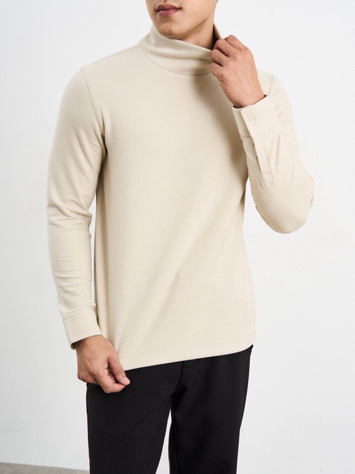 Gucci 古奇2025秋冬海外走秀款<🧸净版堆堆领>。高领长袖T恤，320克重羊毛+德绒混纺，自发热效