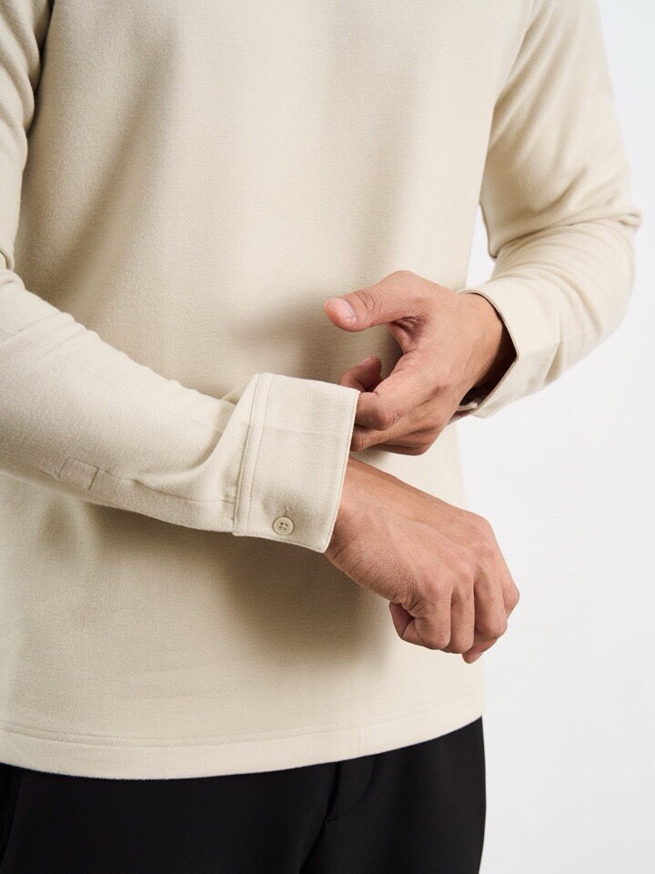 Gucci 古奇2025秋冬海外走秀款<🧸净版堆堆领>。高领长袖T恤，320克重羊毛+德绒混纺，自发热效