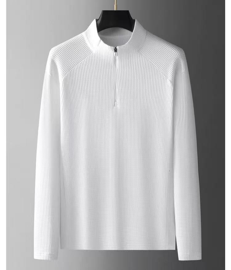 descente 迪桑特时尚简约 早秋立领长袖T恤，打底衫 简洁细腻的设计和高质细节而闻名，裁剪完美，后