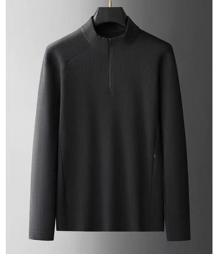 descente 迪桑特时尚简约 早秋立领长袖T恤，打底衫 简洁细腻的设计和高质细节而闻名，裁剪完美，后