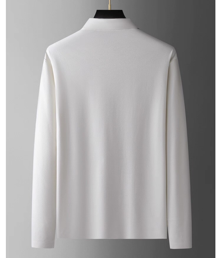 Descente迪桑特GOLF同款系列翻领长袖T恤，180克重杜邦索罗娜棉感材质，进口户外面料。以针织的