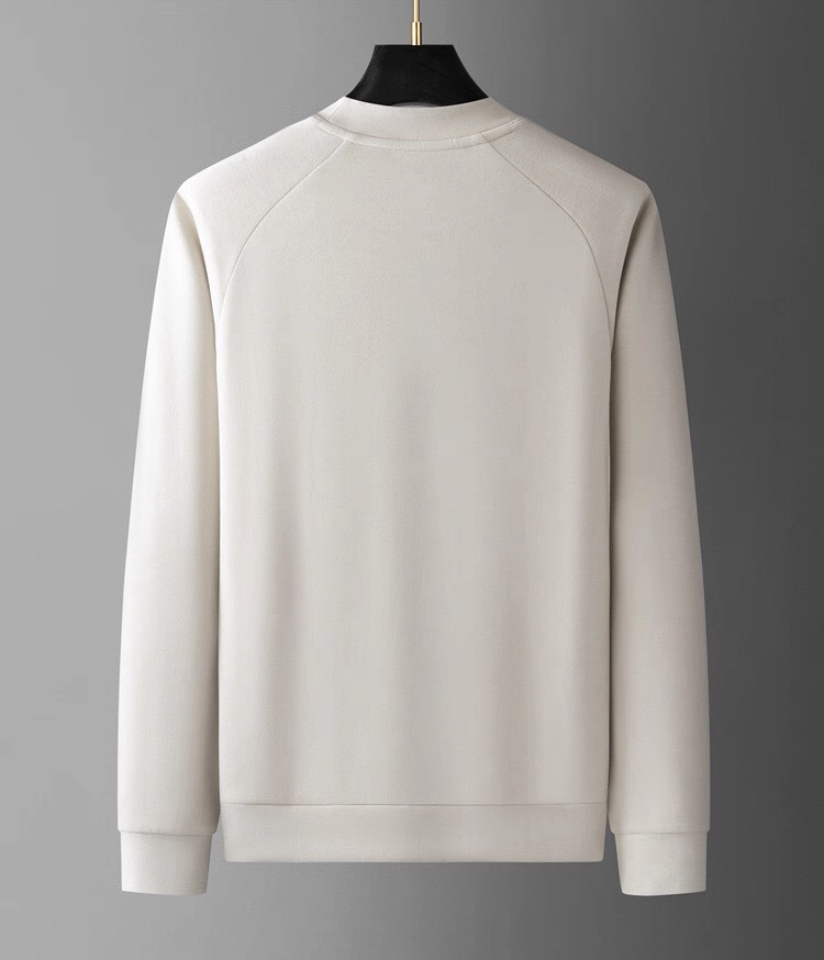 Armani 阿玛尼25秋冬圆领卫衣 极简平纹针织半高圆领套头，极简风格圆领设计，平纹螺纹针织面料，插肩