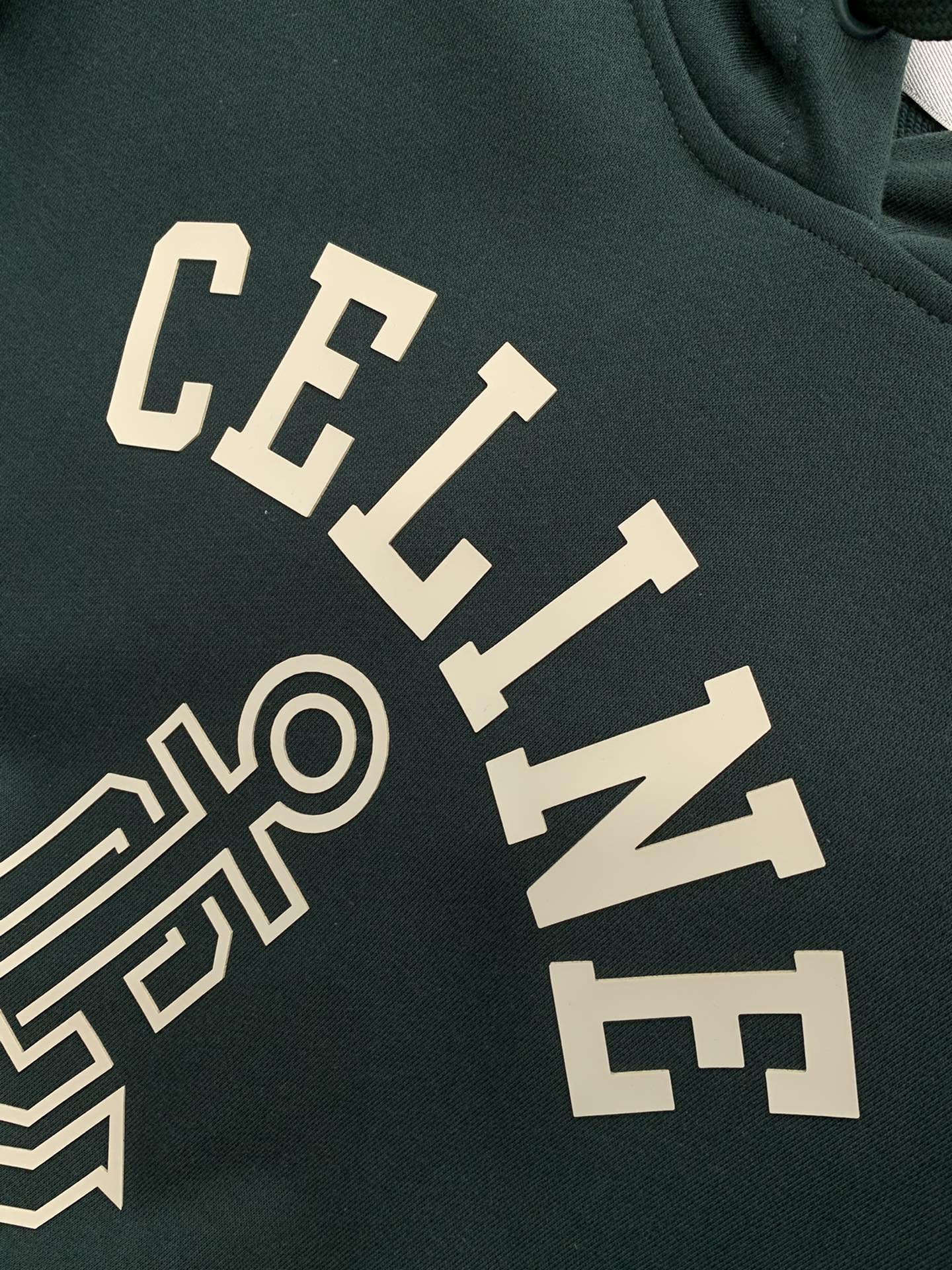 ，Celine 瑟琳，2025秋季新品，专柜同步有售，原单狠货，时尚休闲连帽卫衣，采用进口原版面料，顶级