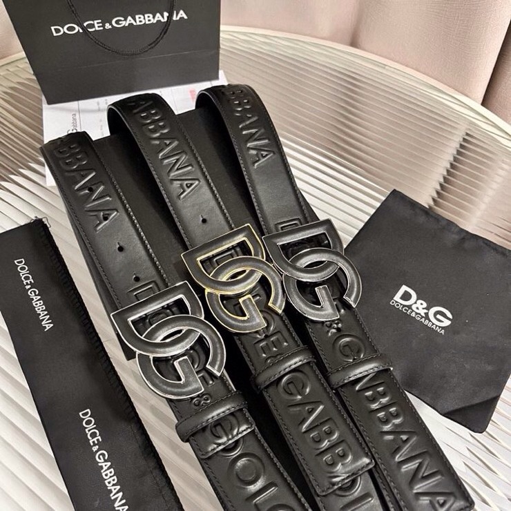 Dolce&Gabbana 全新浮雕小牛皮腰带，满载干练态度，尽显巧思 ，宽度.40mm