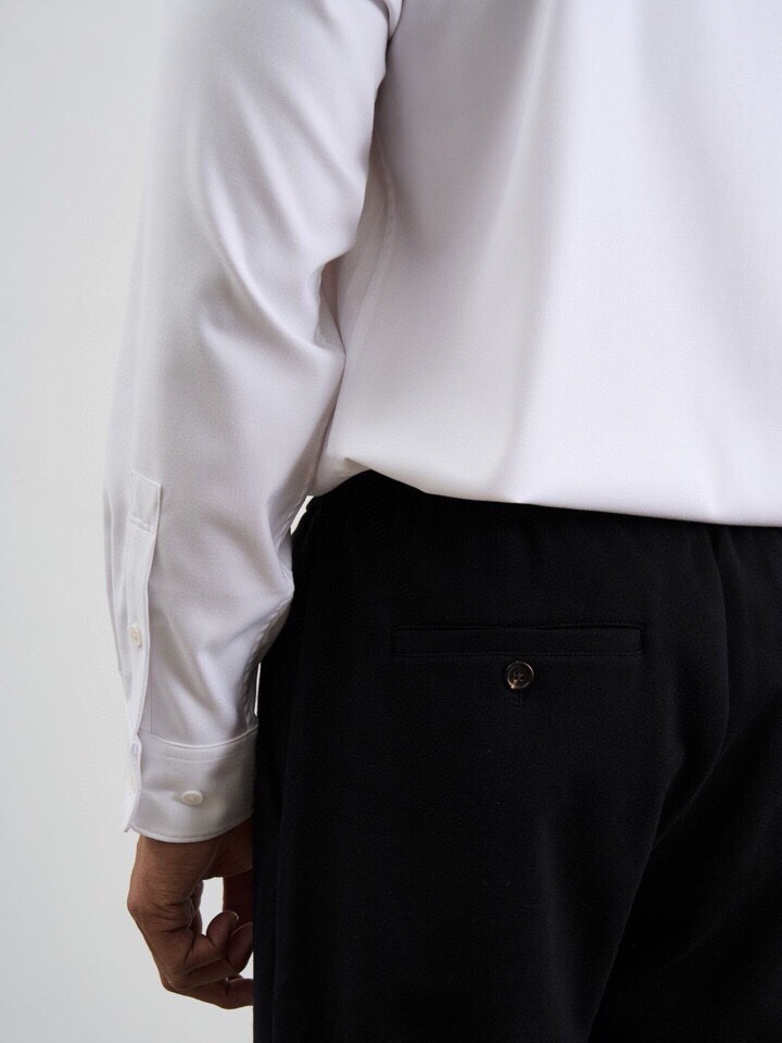 Ermenegildo Zegna 杰尼亚2025秋冬长袖衬衫，185克重莫代尔羊毛混纺面料。4种材质混