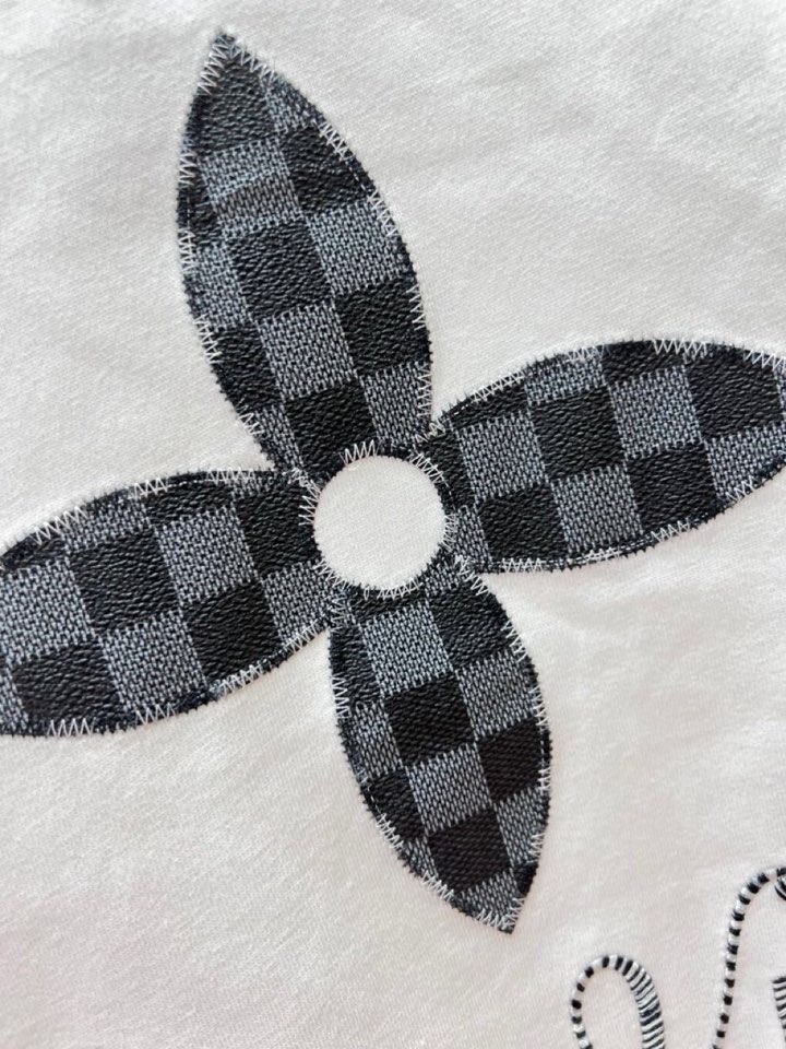 Louis Vuitton 路易威登驴家 LV2025新款圆领长袖T恤，男女同款情侣款，定制280克重纯